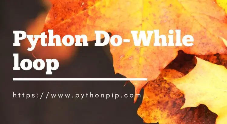 Python Do-While loop
