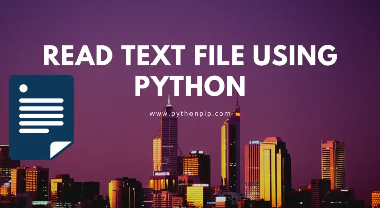 Read Text File Using Python