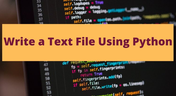 python write to text file