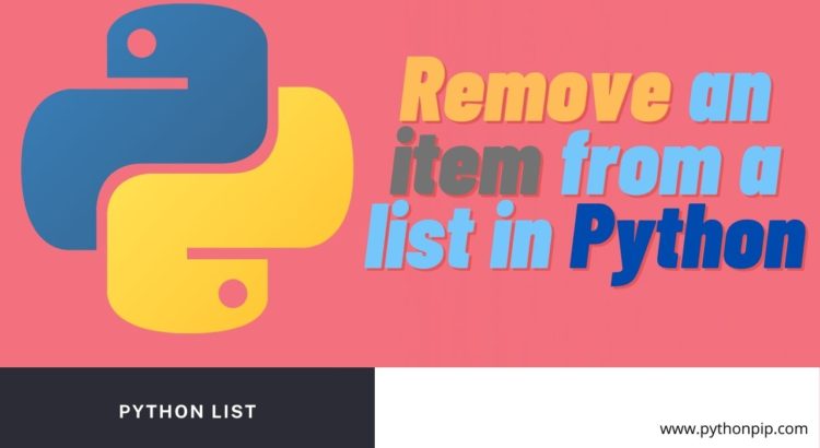Remove-an-item-from-a-list-Python