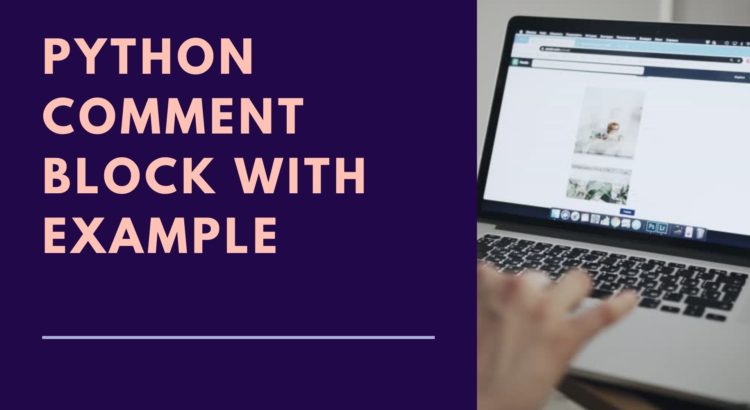 Python Comment Block With Example