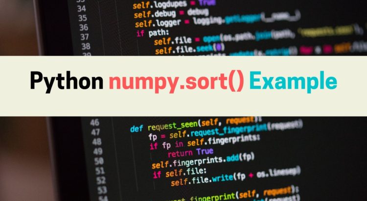 python-numpy.sort-example