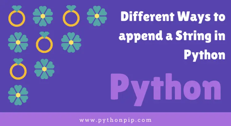 Different Ways to append a String in Python