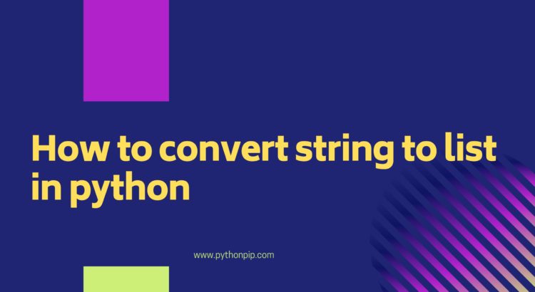 How to convert string to list in python