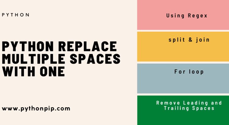Python replace multiple spaces with one